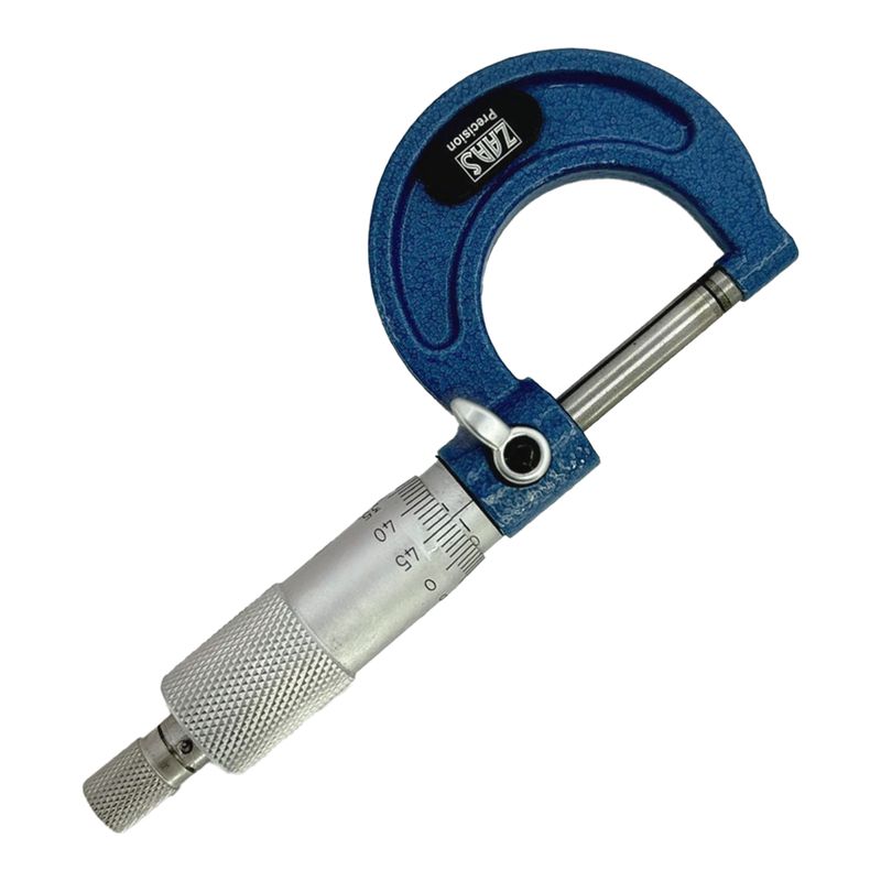 Micrômetro Analógico Externo em Ferro Fundido de 0 á 25mm (2,0001) - Zaas