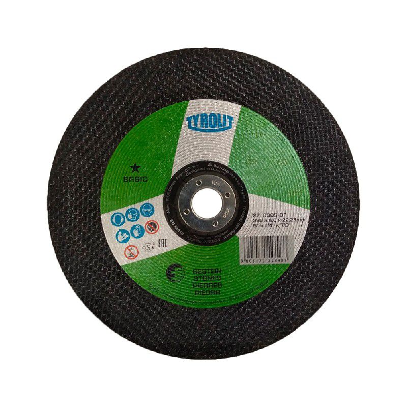 Disco de Desbaste Refratário 9" x 1/4" x 7/8" - Basic - C30S-BF - 222898 - TYROLIT