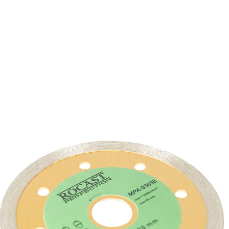 Disco Diamantado Liso Corte Seco Uso Cerâmico Esmaltado 110x20mm 34,0003 ROCAST