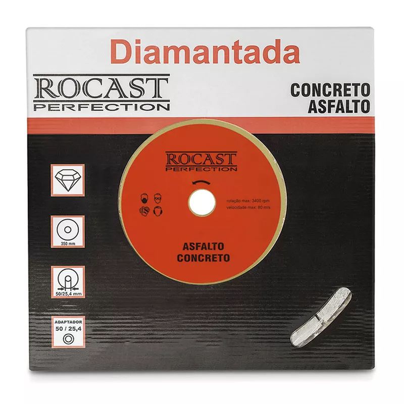 Disco Diamantado Para Asfalto e Concreto 450mm (34,0010) - Rocast