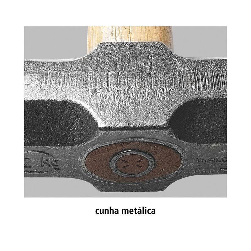 Marreta Oitavada Com Cabo De Madeira 500g (40508/001) - Tramontina