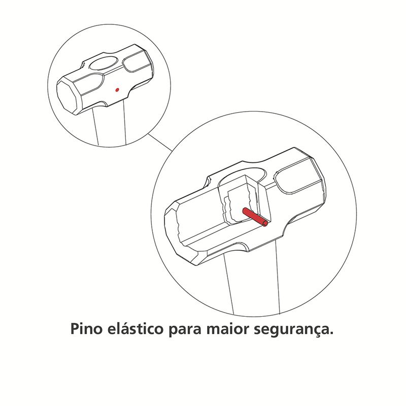 Marreta Com Cabo Para Uso Extrapesado 1,5Kg (40509/003) - Tramontina Pro