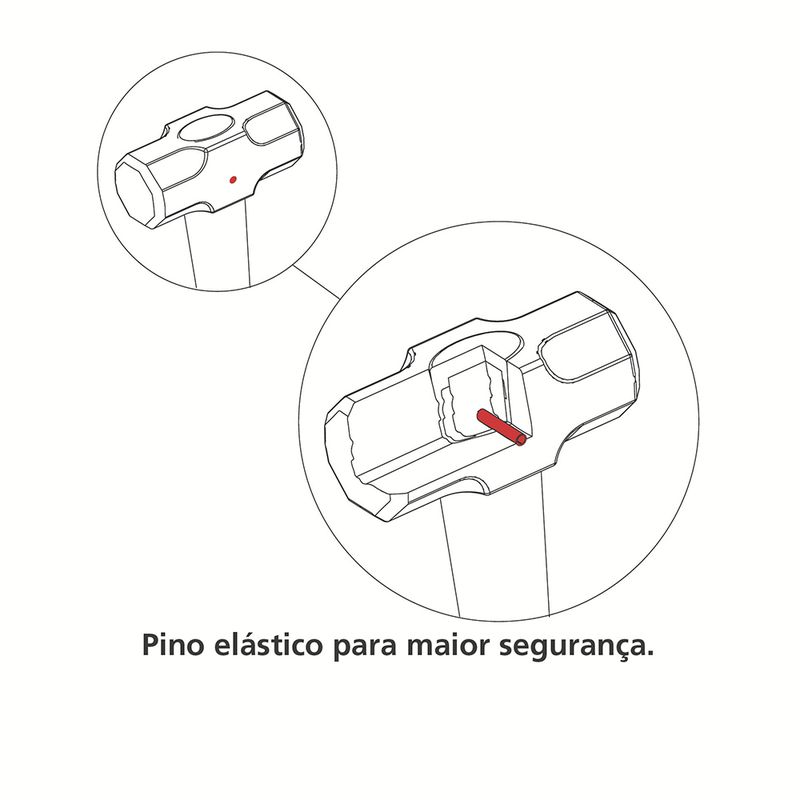 Marreta Com Cabo Para Uso Extrapesado 3Kg (40509/006) - Tramontina Pro
