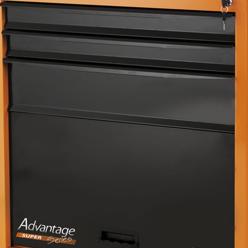 Carro p/ Ferramentas 3 Gavetas e 1 Porta Laranja - Tramontina PRO