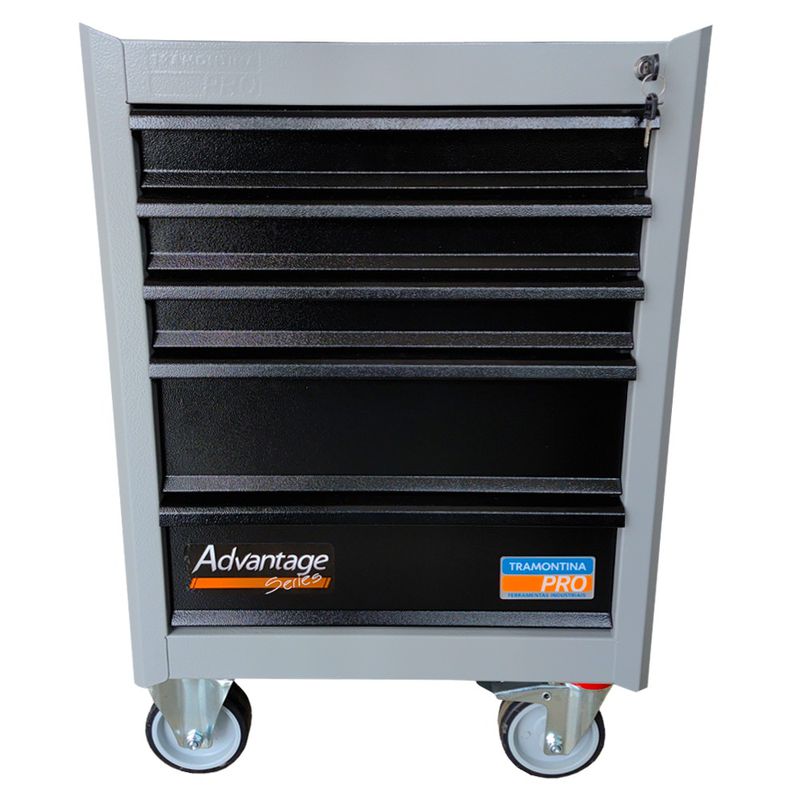 Carrinho Para Ferramentas Com 5 Gavetas Cinza (44950/407) - Tramontina Pro