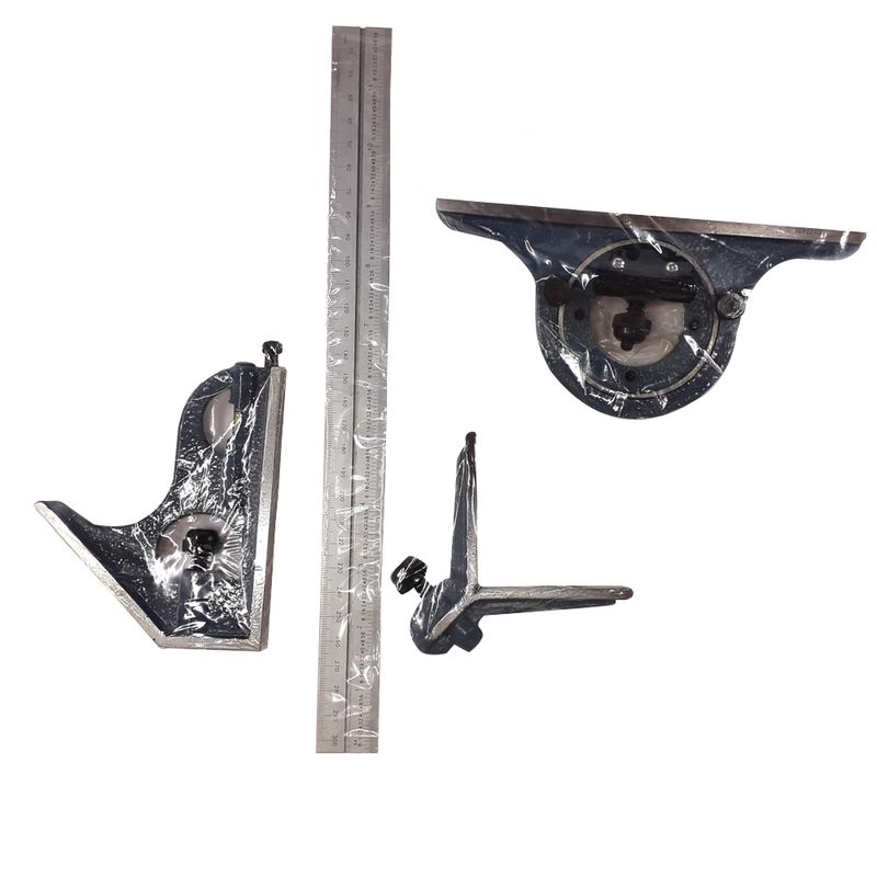 Jogo de Esquadro Combinado 300mm 4 Peças (11,0001) - Zaas