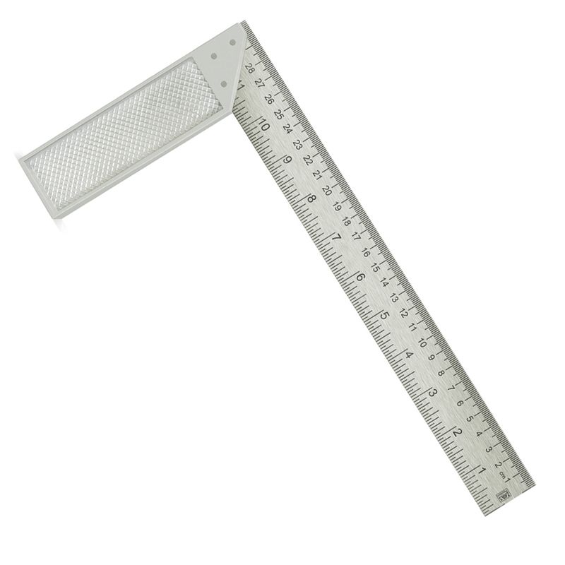 Esquadro Cabo de Alumínio 12'' - 300mm Standart (80,0002) - Zaas