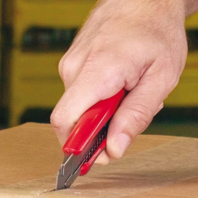 Estilete Série Exact - Lâmina Reta Larga 18mm - Trava Com Parafuso (KUX030-S) - Starrett