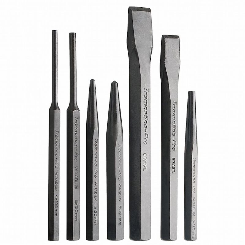 Jogo de Talhadeiras, Punção e Saca-pinos 7 Peças (44473/207) - Tramontina Pro