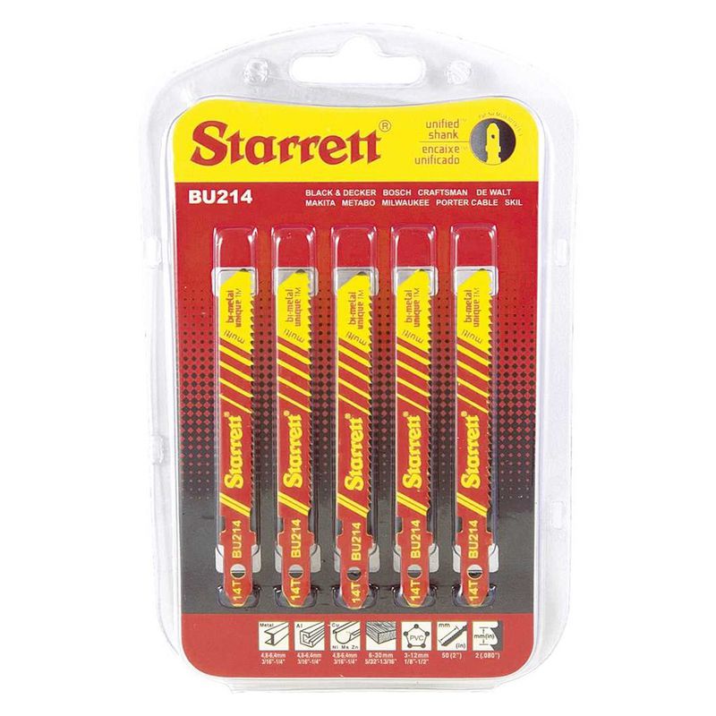 Lâmina De Serra Tico Tico 50mm 14 Dentes Com 5 Unidades (BU214) - Starrett