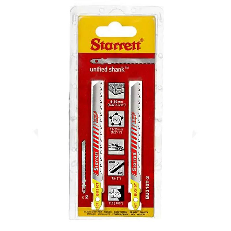 Lâmina De Serra Tico Tico 75mm 10 Dentes Com 2 Unidades (BU310T-2) - Starrett