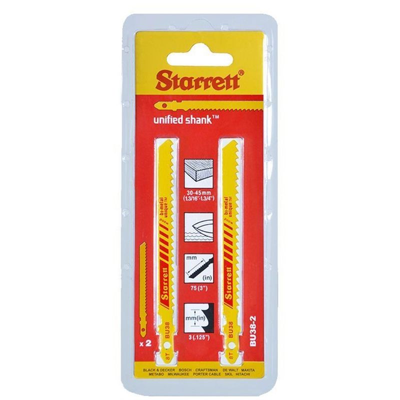 Lâmina De Serra Tico Tico 75mm 8 Dentes Com 2 Unidades (BU38-2) - Starrett