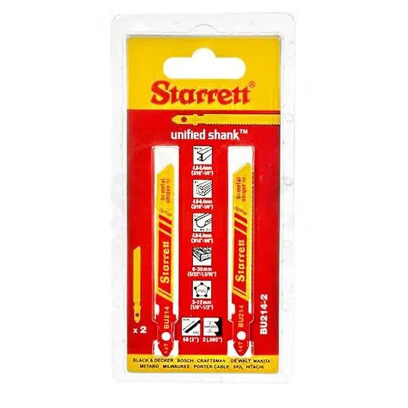 Lâmina De Serra Tico Tico 50mm 14 Dentes Com 2 Unidades (BU214S-2) - Starrett