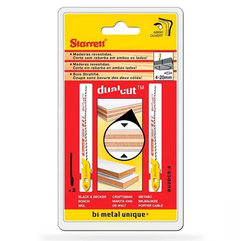 Lâmina De Serra Tico Tico 50mm 24 Dentes Com 2 Unidades (BU2DCS-2) - Starrett