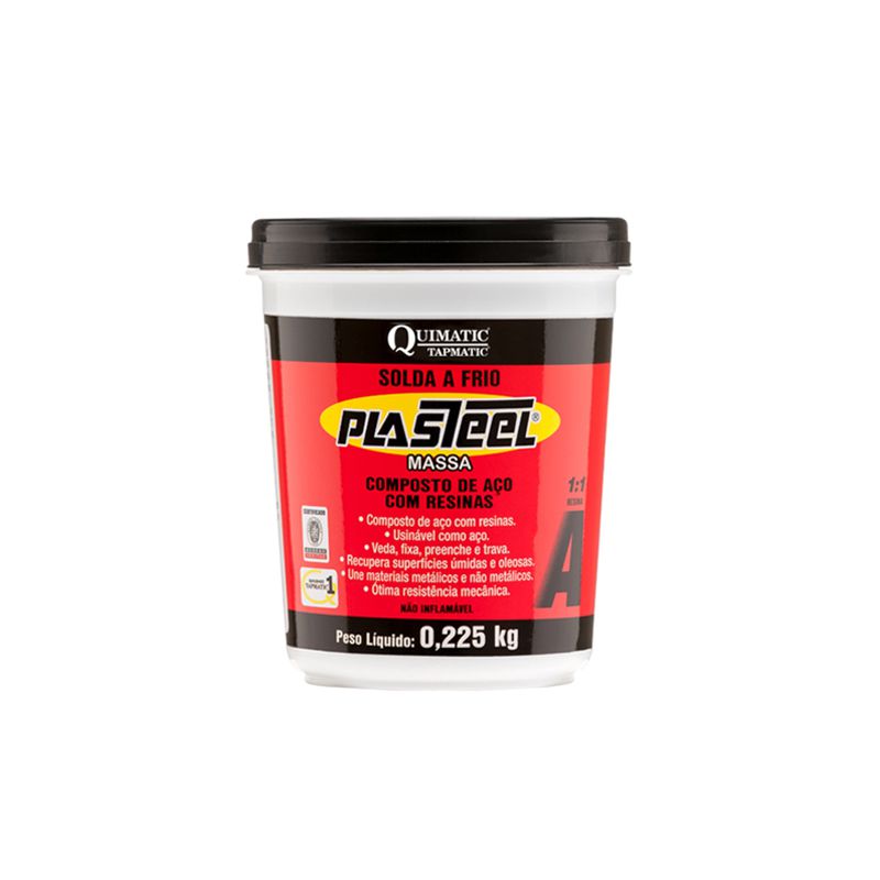 Plassteel Massa 1:1 0,450 kg PM1 - Quimatic Tapmatic