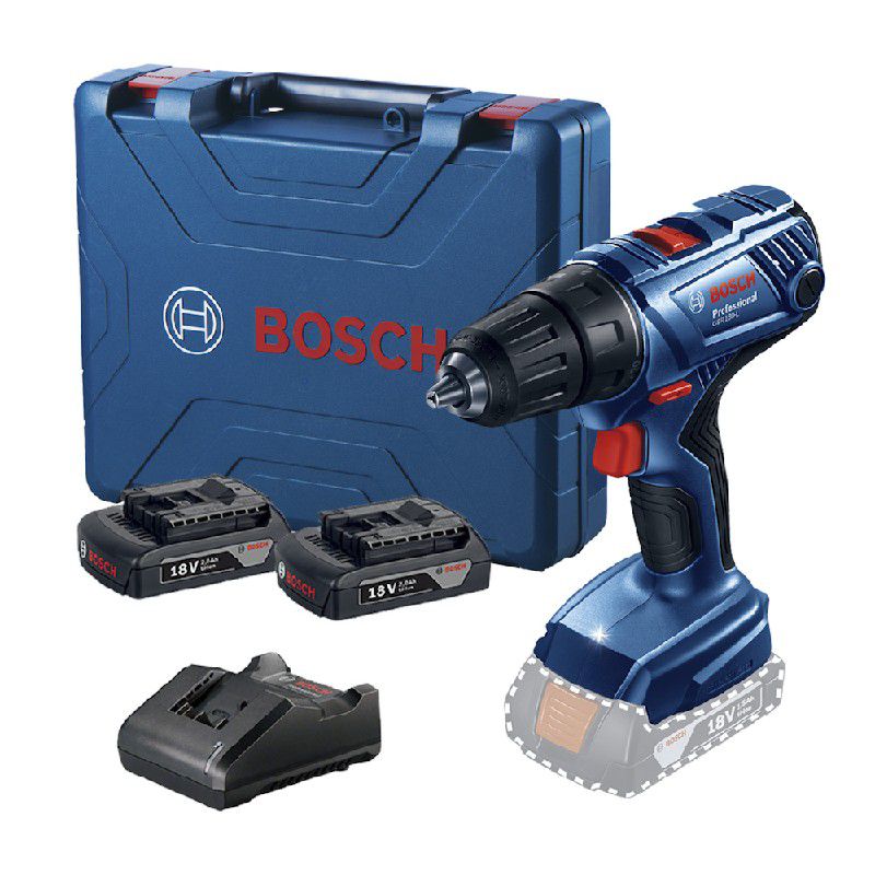 Parafusadeira Furadeira Bosch GSR 180 LI 18V 2 baterias e maleta