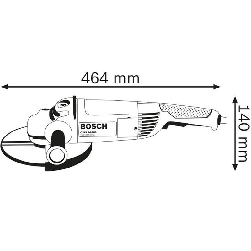 Esmerilhadeira Angular 7Pol GWS 24-180 - Bosch 220V