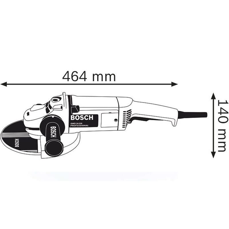 Esmerilhadeira Angular 9Pol GWS 24-230 - Bosch 220V