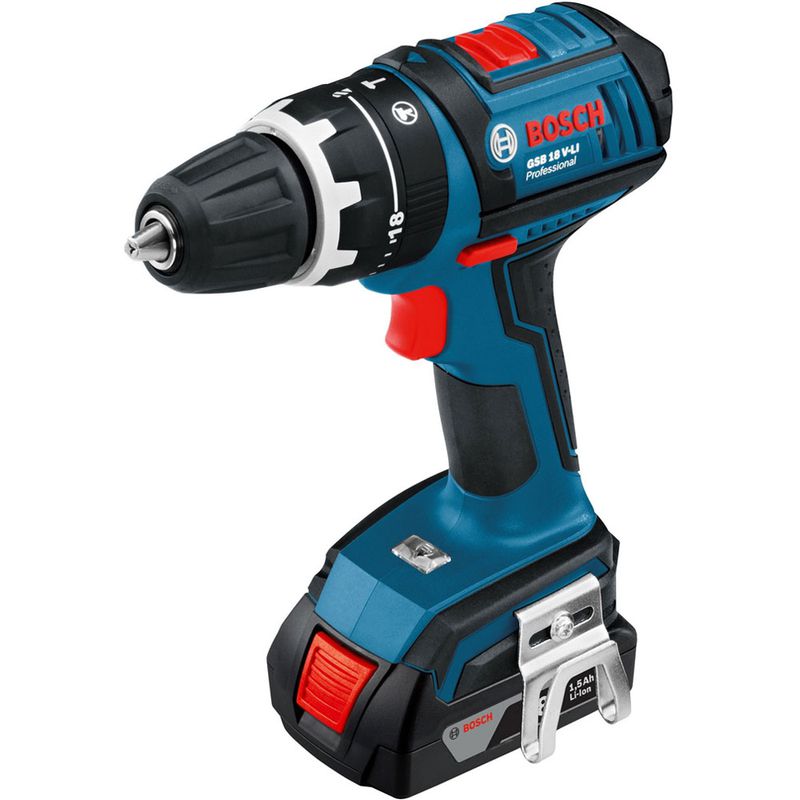 Furadeira Impacto/Parafusadeira Bateria GSB 18V-Li - Bosch