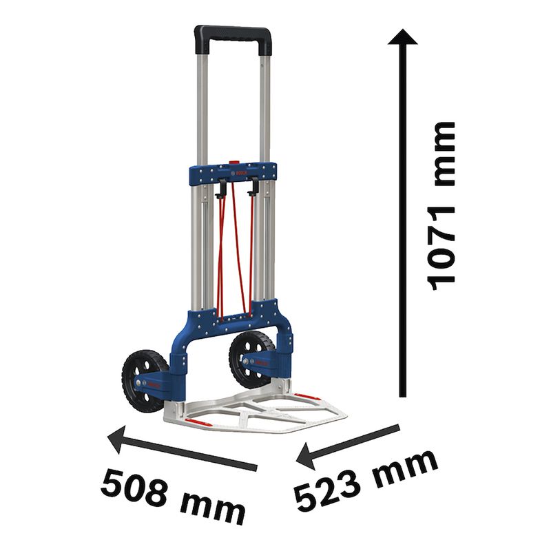 Carrinho Articulado para Transporte das Maletas L-Boxx 790x490x80mm - Bosch