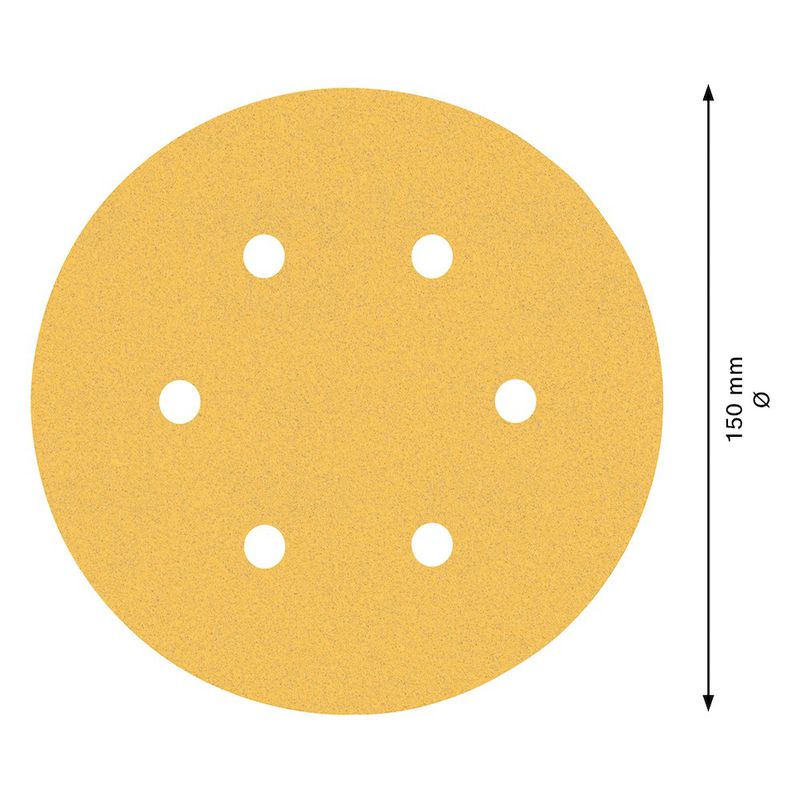 Disco de Lixa Bosch EXPERT C470 150mm G120 5 peças