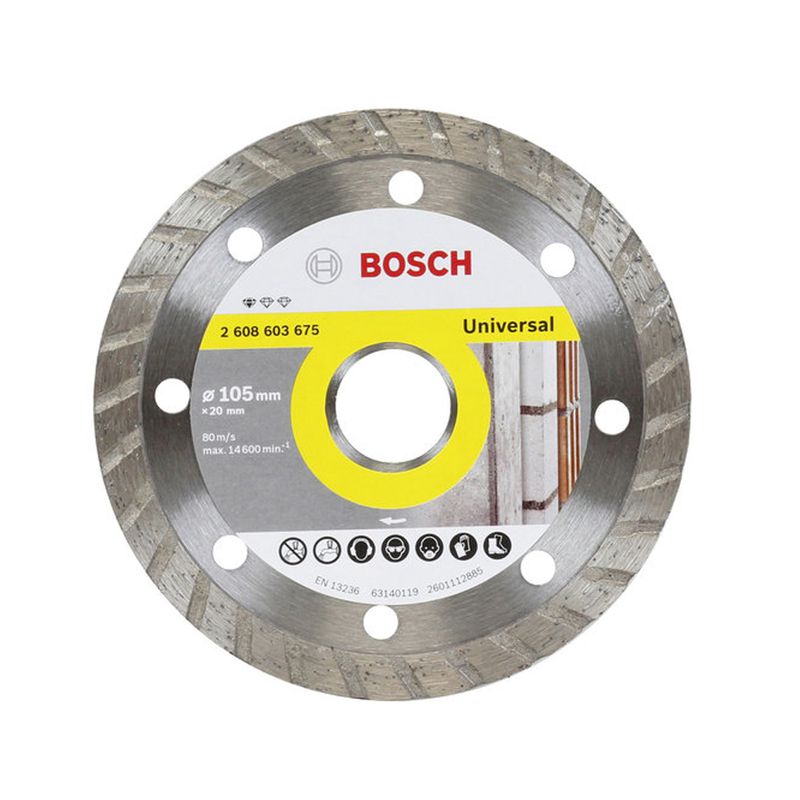 Disco Diamantado Turbo STD Universal 105mm - Bosch