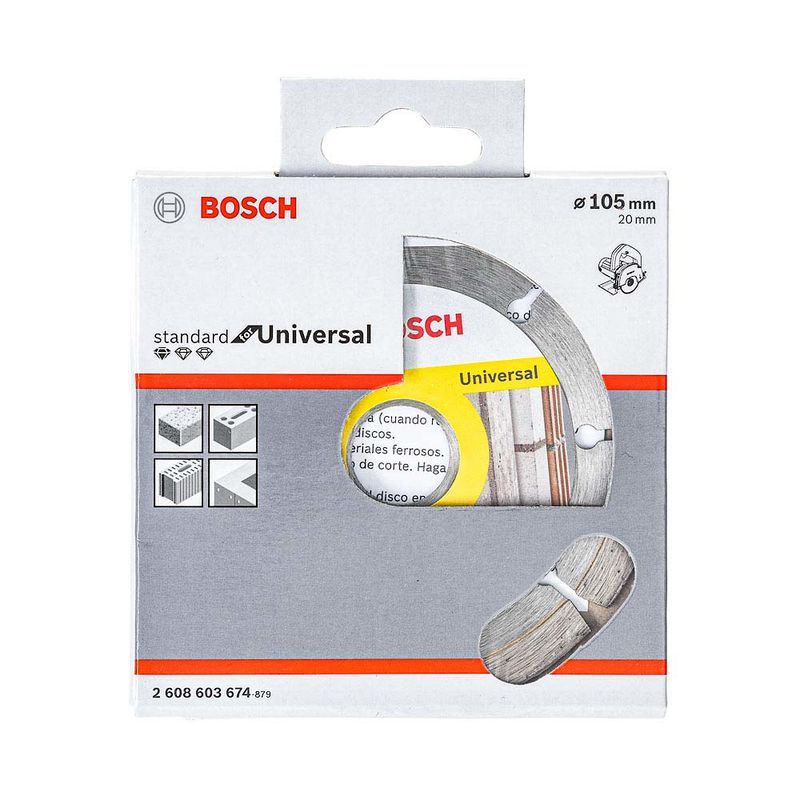 Disco Diamantado Segmentado Bosch Universal 105x20x8mm