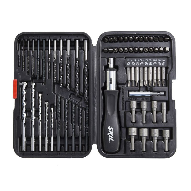 Jogo de Pontas e Bits para Fixar e Parafusar 67 peças - Skil