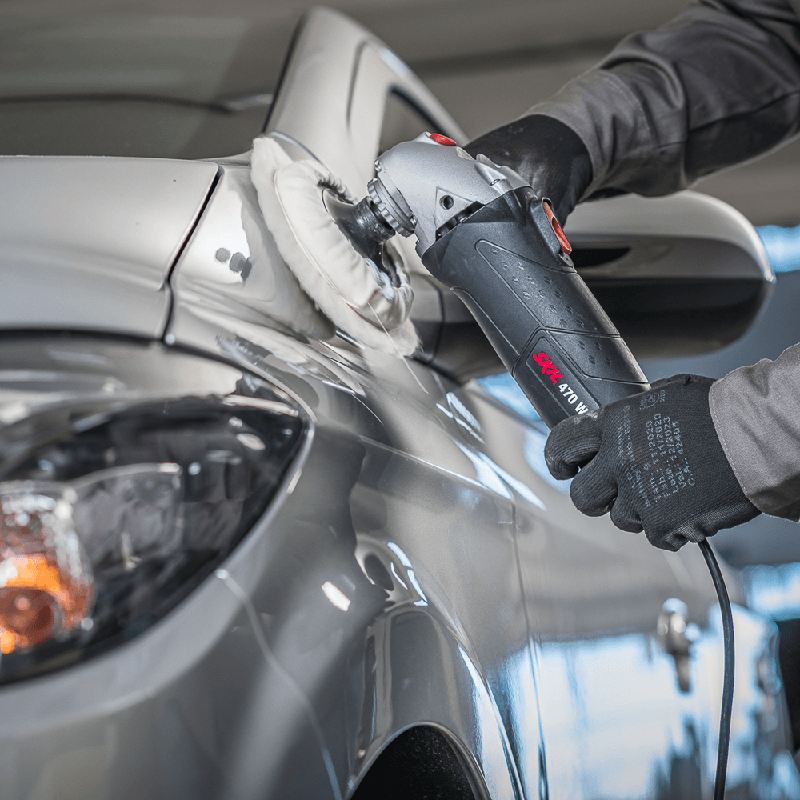 Politriz Skil 9051 de 5'' 470w 127V com prato de apoio e boina 