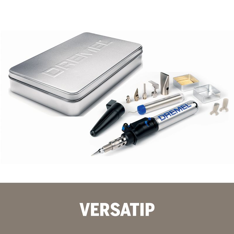 Versatip Pirógrafo e Soldador a Gás Com 12 Acessórios- Dremel