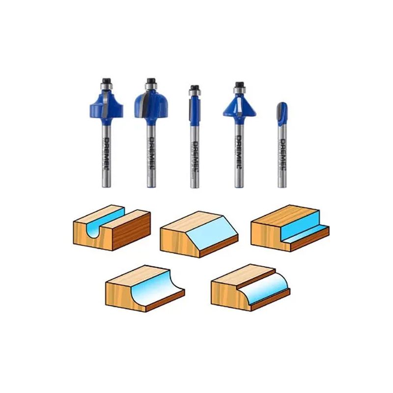 Kit Fresas Especiais TR770 p/ Dremel Trio 5 Unidades - Dremel 
