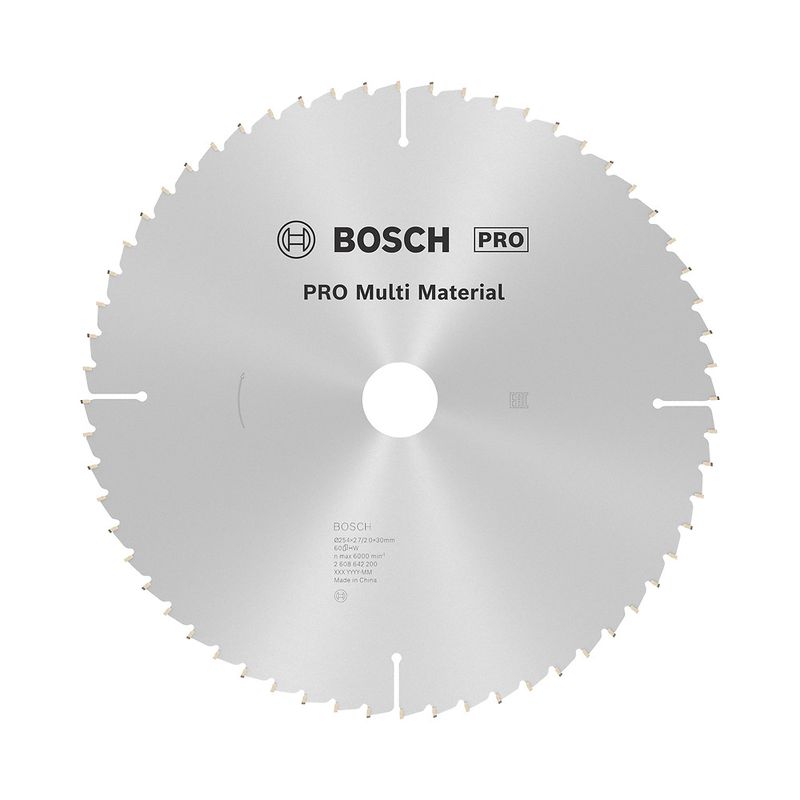 Disco de Serra Circular Pro Multi Material 254mm, 60d (2608642200) - Bosch