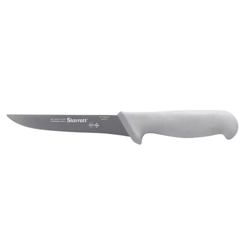 Faca de Desossa Lâmina Reta Larga 6'' Com Cabo Branco (BKW103-6) - Starrett