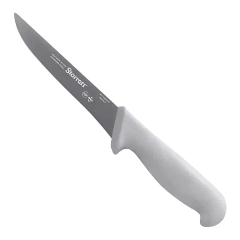 Faca de Desossa Lâmina Reta Larga 6'' Com Cabo Branco (BKW103-6) - Starrett