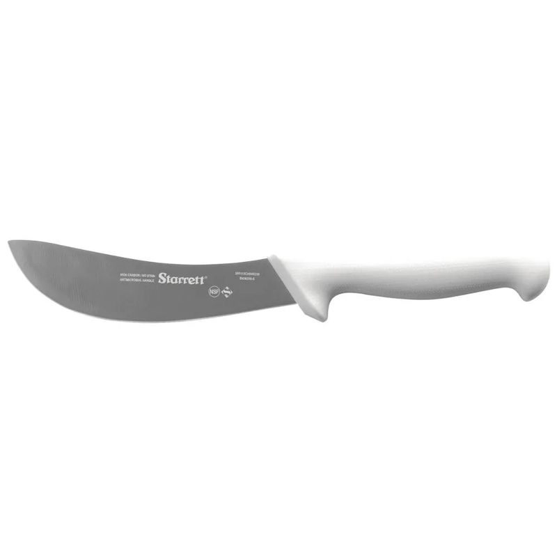 Faca de Carne Para Refile Aéreo Lâmina Curvada Estreita 6'' Com Cabo Branco (BKW206-6) - Starrett