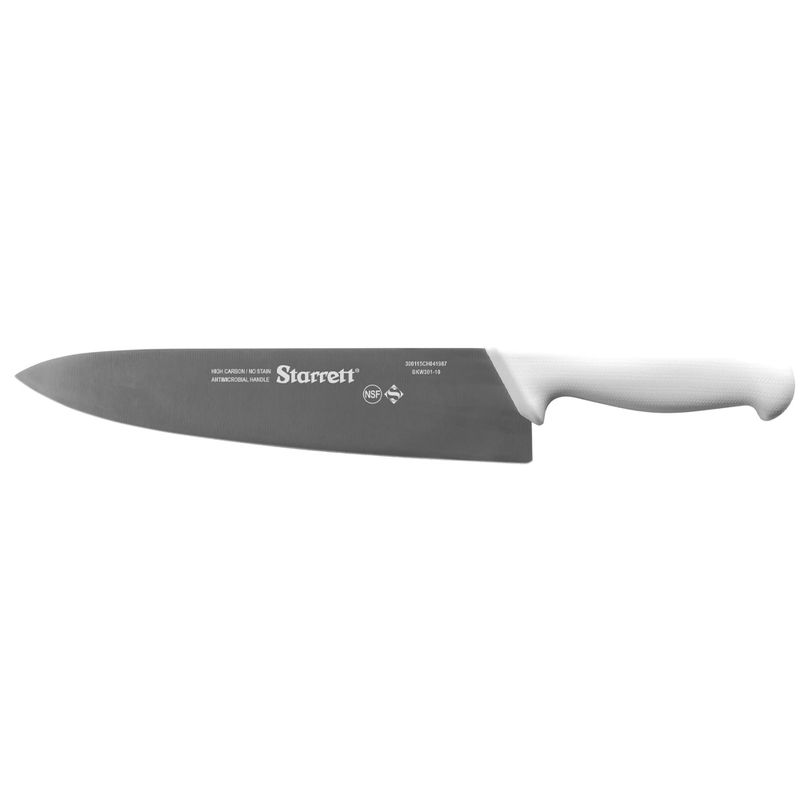 Faca de Carne Para Refile de Mesa Lâmina Triangular 10'' Com Cabo Branco (BKW301-10) - Starrett