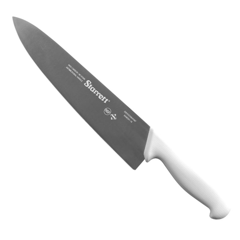 Faca de Carne Para Refile de Mesa Lâmina Triangular 10'' Com Cabo Branco (BKW301-10) - Starrett