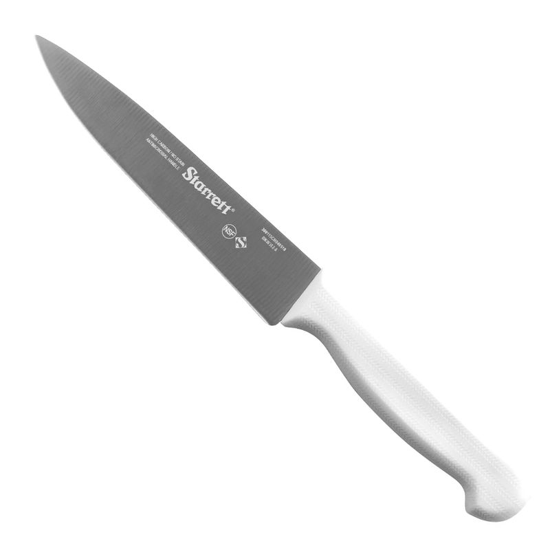 Faca de Carne Para Refile de Mesa Lâmina Triangular Estreita 6'' Com Cabo Branco (BKW302-6) - Starrett