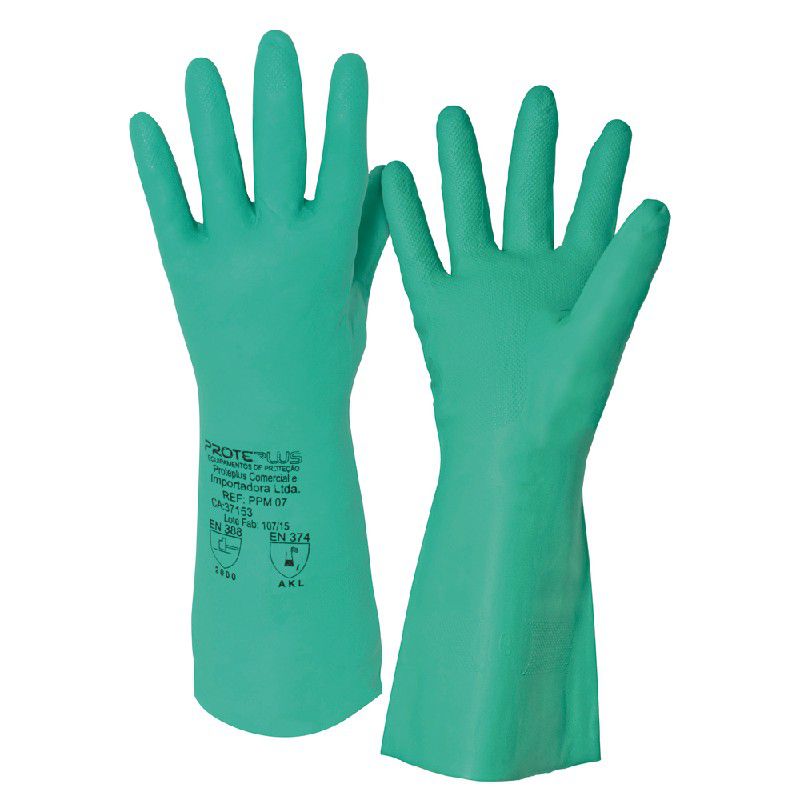 Luva Nitrílica PPM07 PROTEPLUS Tamanho 8