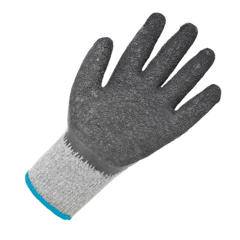 Luva Tricotada Algodão Banho Látex Corrugado PPM 03 PROTEPLUS Tamanho 9