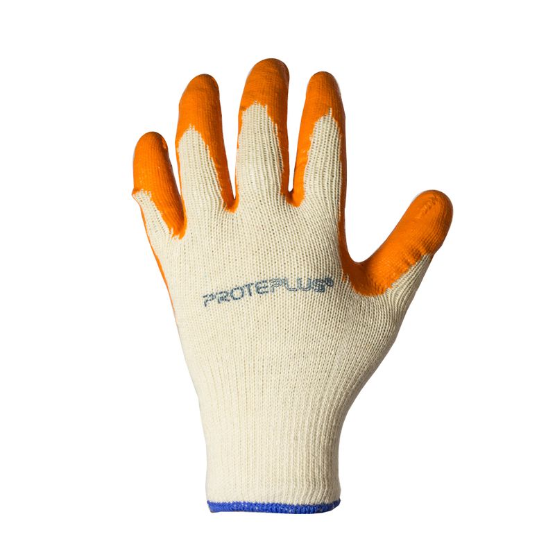 Luva Tricotada em Algodão com Banho em Látex PPM05 PROTEPLUS Tamanho 9