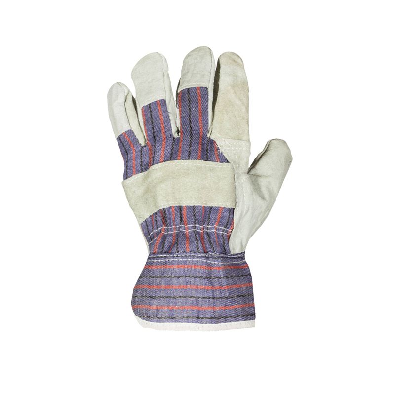 Luva Mista Palma em Raspa de Couro e Dorso Lona PPM 06 PROTEPLUS