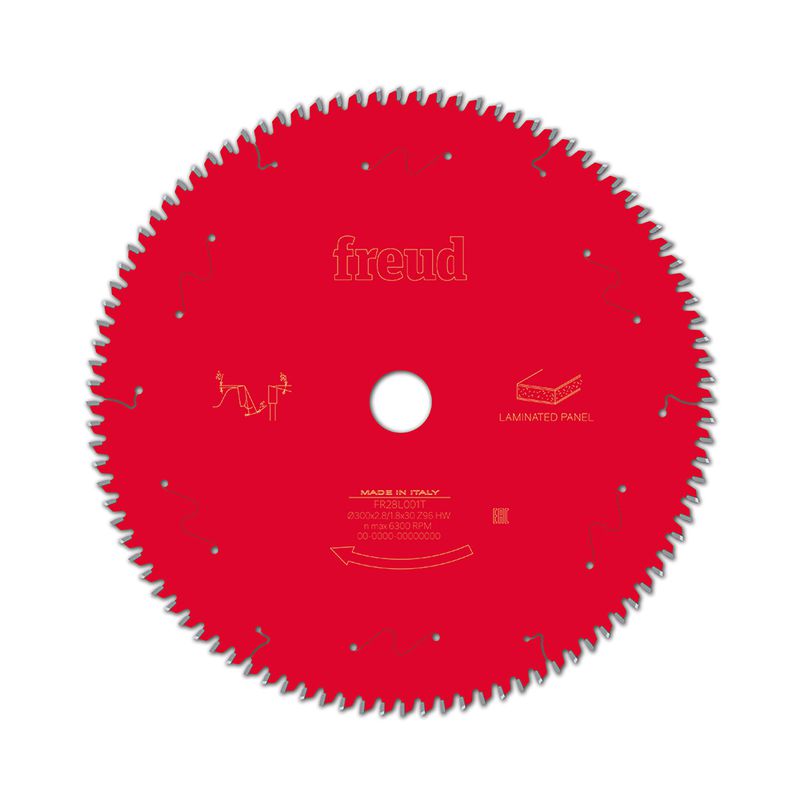 Disco de Serra de Mesa Freud para Painéis bilaminados 300mm 96 dentes com diâmetro do furo 30mm e espessura do corte 2,8mm