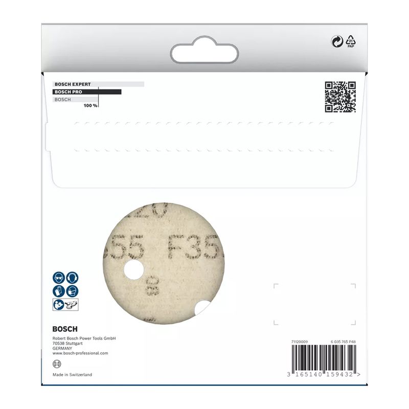 Disco de Lixa 150mm GR.100 PRO F355 Com 5 Unidades (2608605125) - Bosch