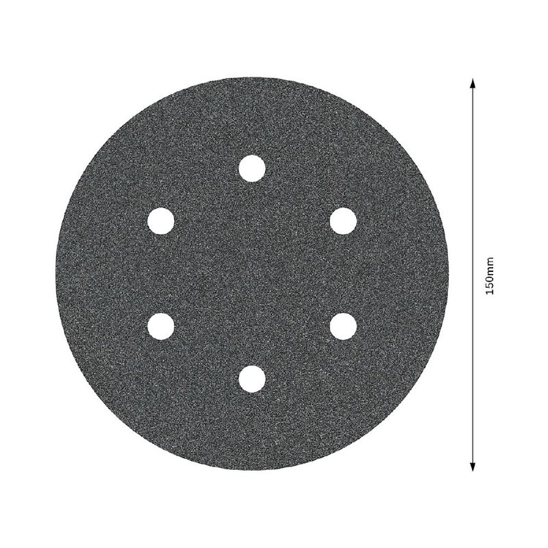Disco de Lixa Com Velcro 150mm - GR. 120 Com 5 Peças (2608605126) - Bosch