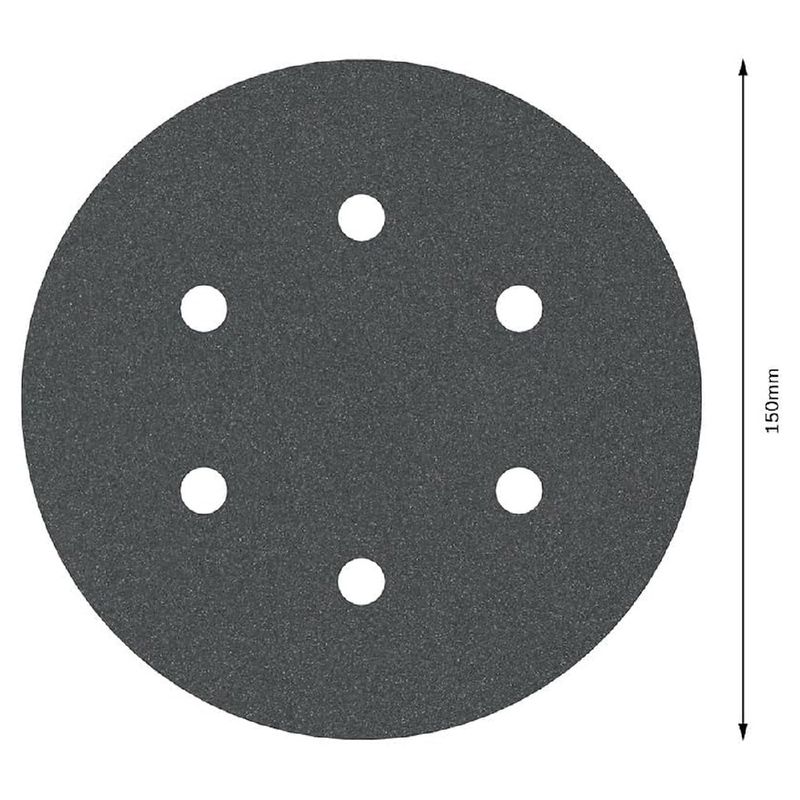 Disco de Lixa 150mm GR.180 F355 Com 5 Unidades (2608605127) - Bosch