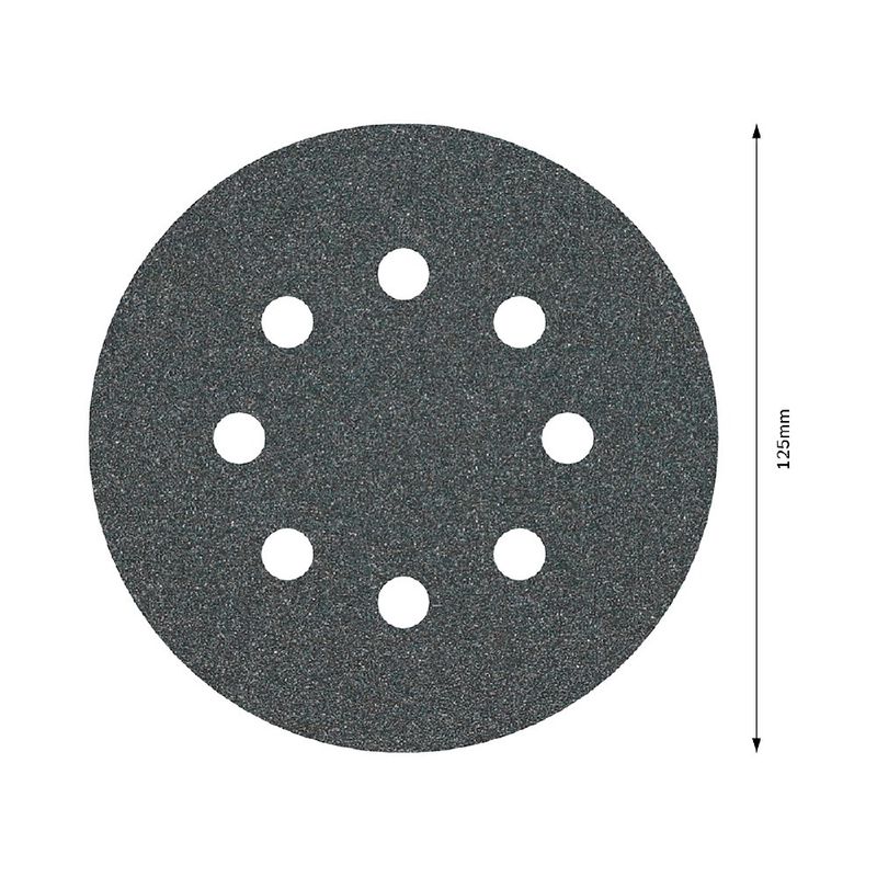 Disco de Lixa Com Velcro 125mm - GR. 100 Com 5 Peças (2608605116) - Bosch