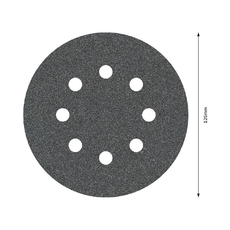 Disco de Lixa Com Velcro 125mm - GR. 120 Com 5 Peças (2608605117) - Bosch