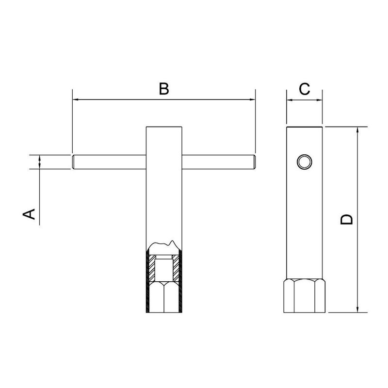 Chave de Vela Com Manípulo 21mm (44715/021) - Tramontina Pro