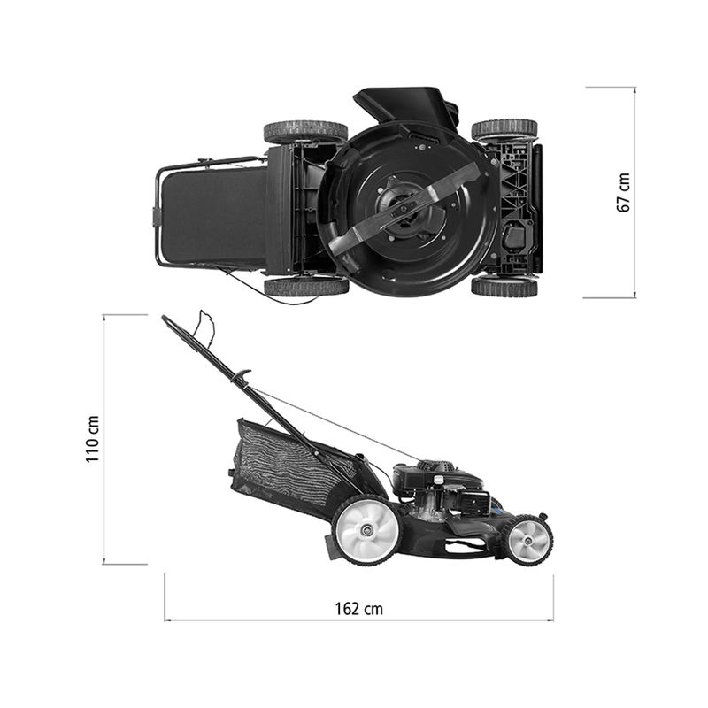 Cortador de Grama a Gasolina CCT55M 530mm 6hp - Tramontina 